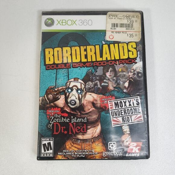 Borderlands Double Game Add-On Pack (Xbox 360 2010) Complete Tested Working - Picture 1 of 6